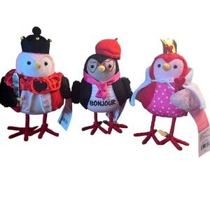 Target Featherly Friends Birds Queenie Kingsley Cherie Set Of 3 New